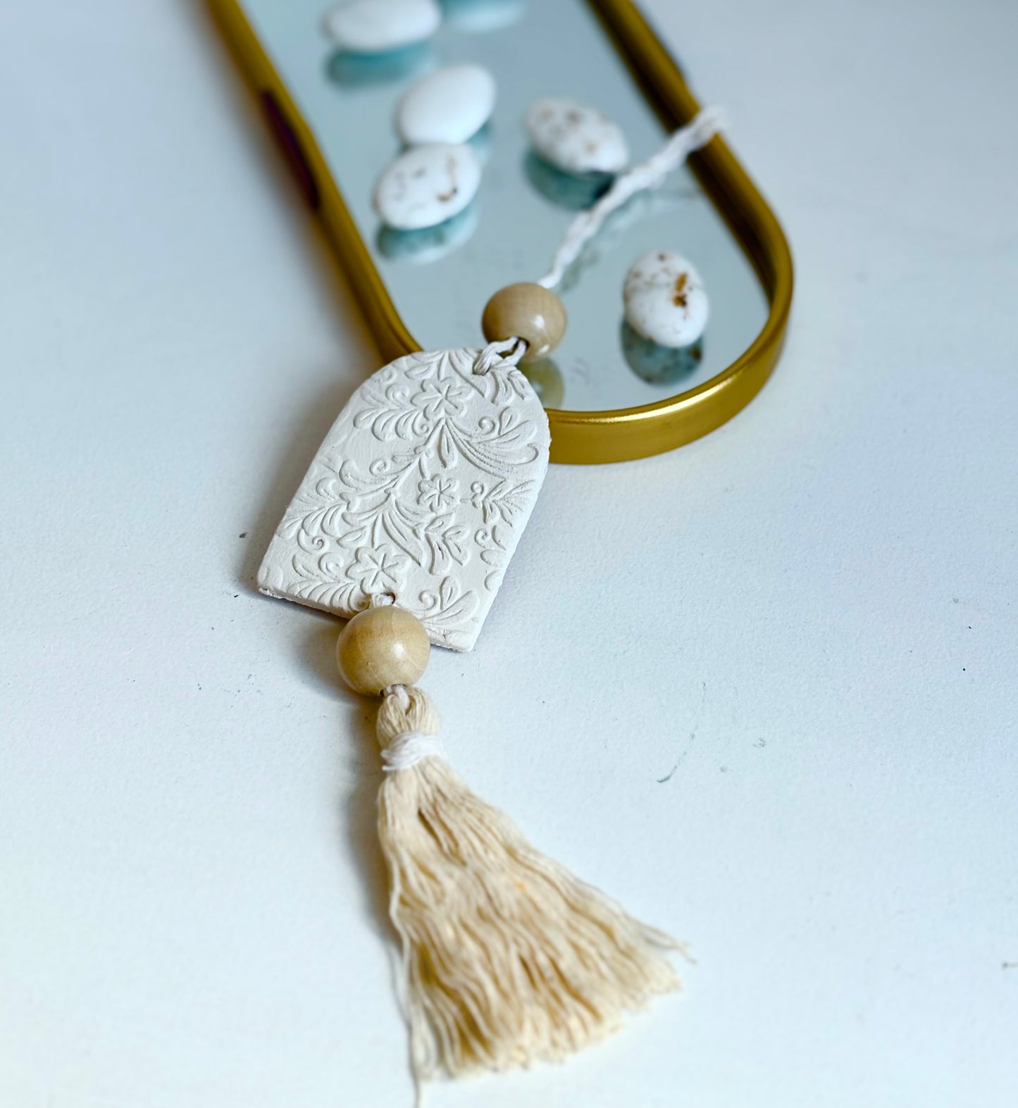 Μπομπονιέρα πήλινο κρεμαστό διακοσμητικό