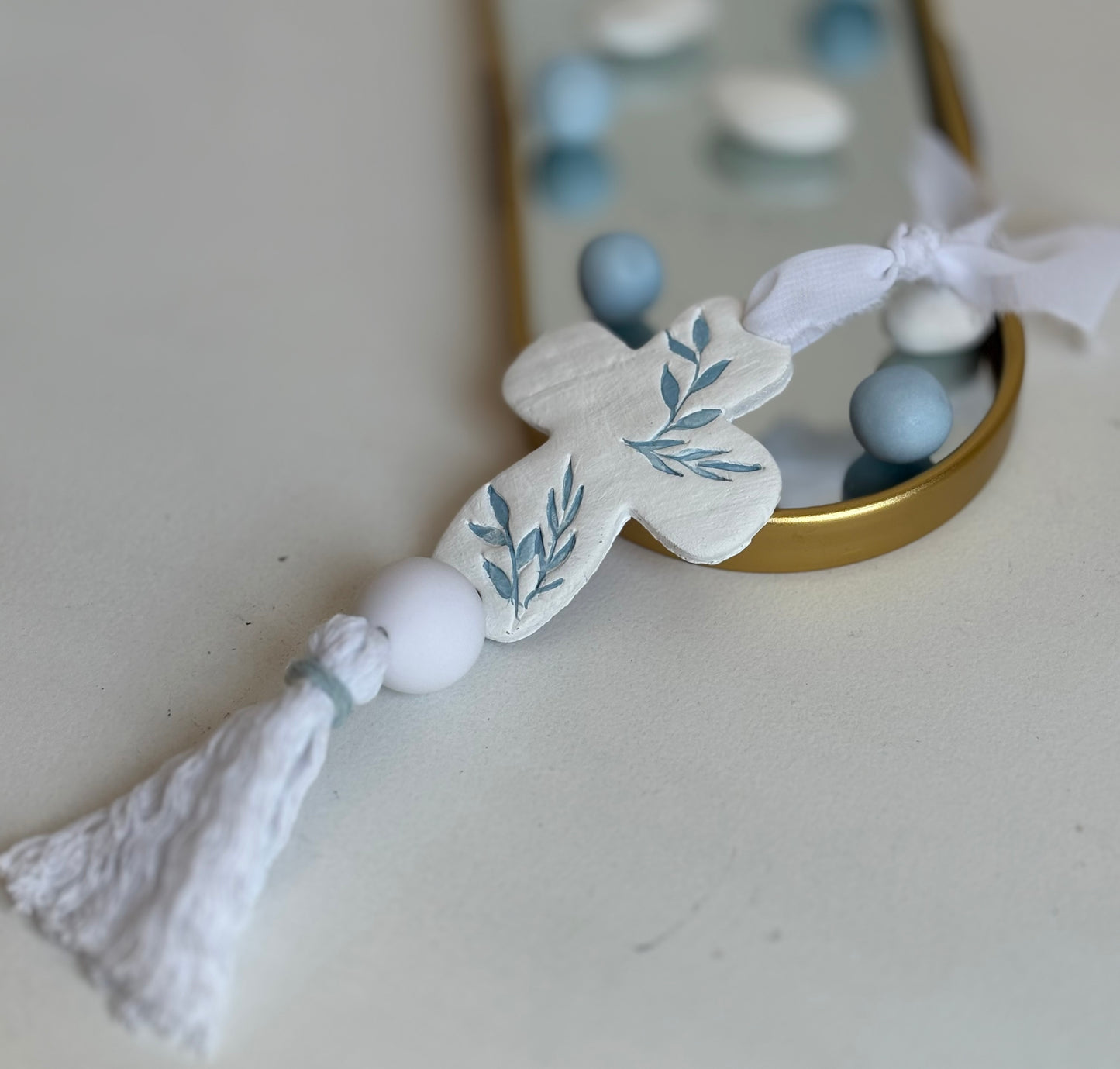 Μπομπονιέρα πήλινος σταυρός