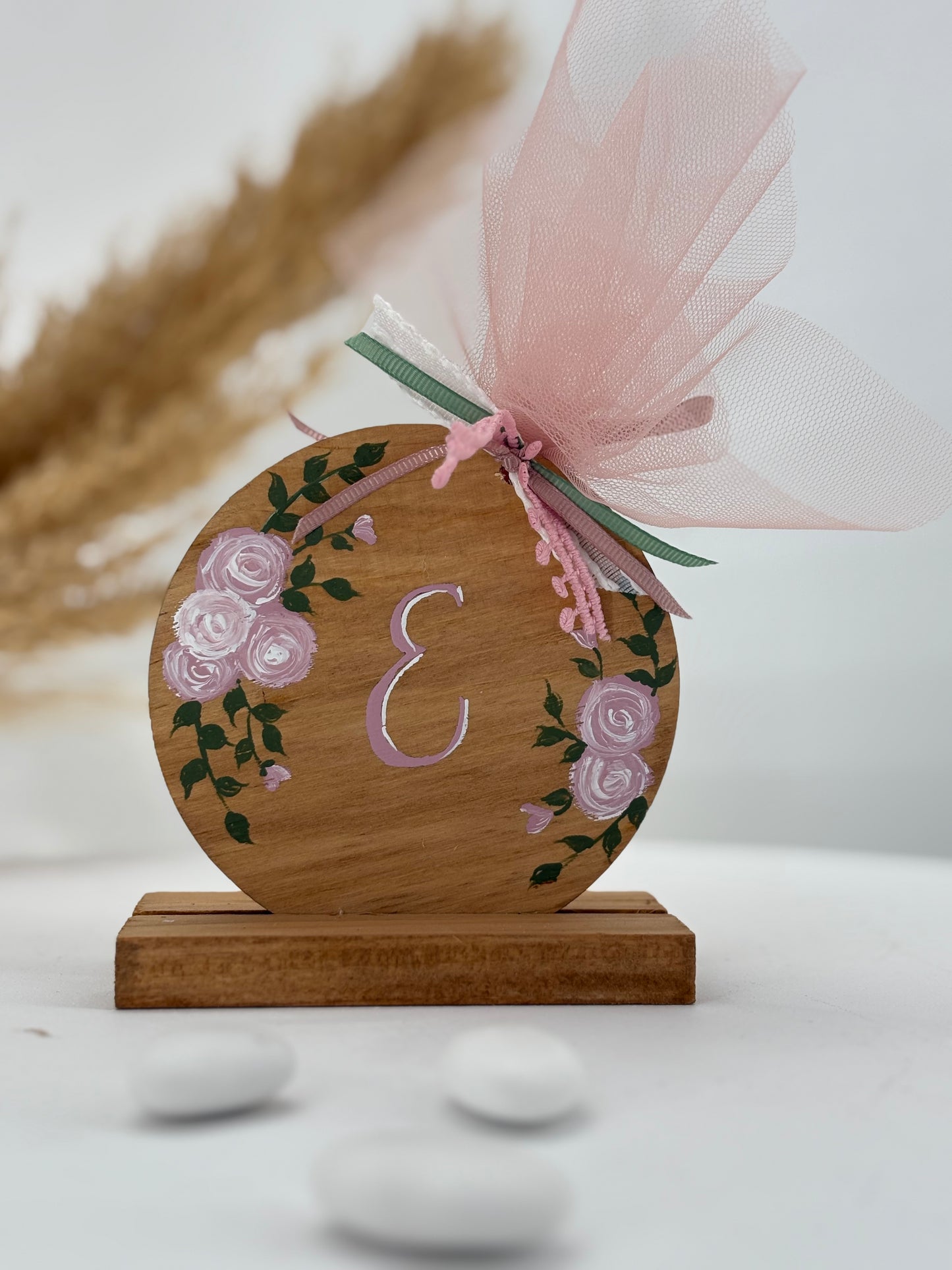 Μπομπονιέρα ξύλινο καδράκι