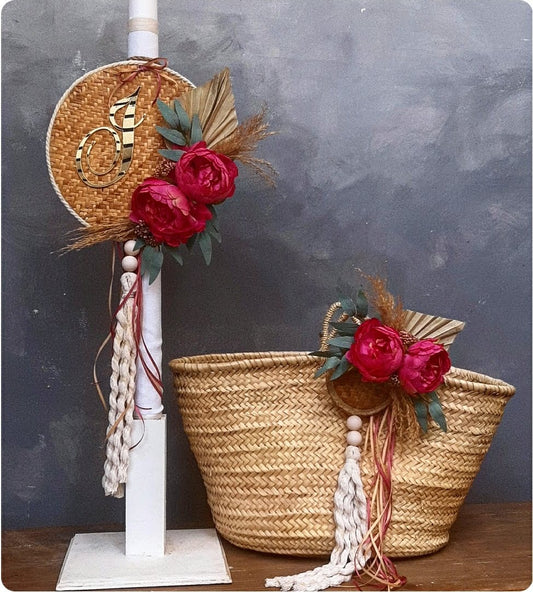 Σετ βάπτισης boho floral