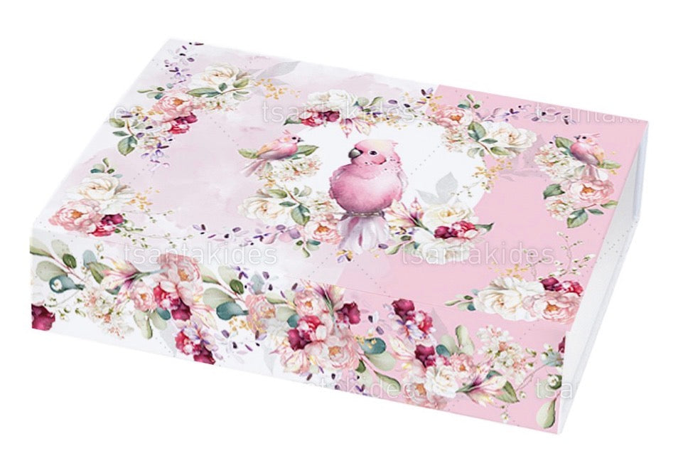 Pink floral parrot TS761
