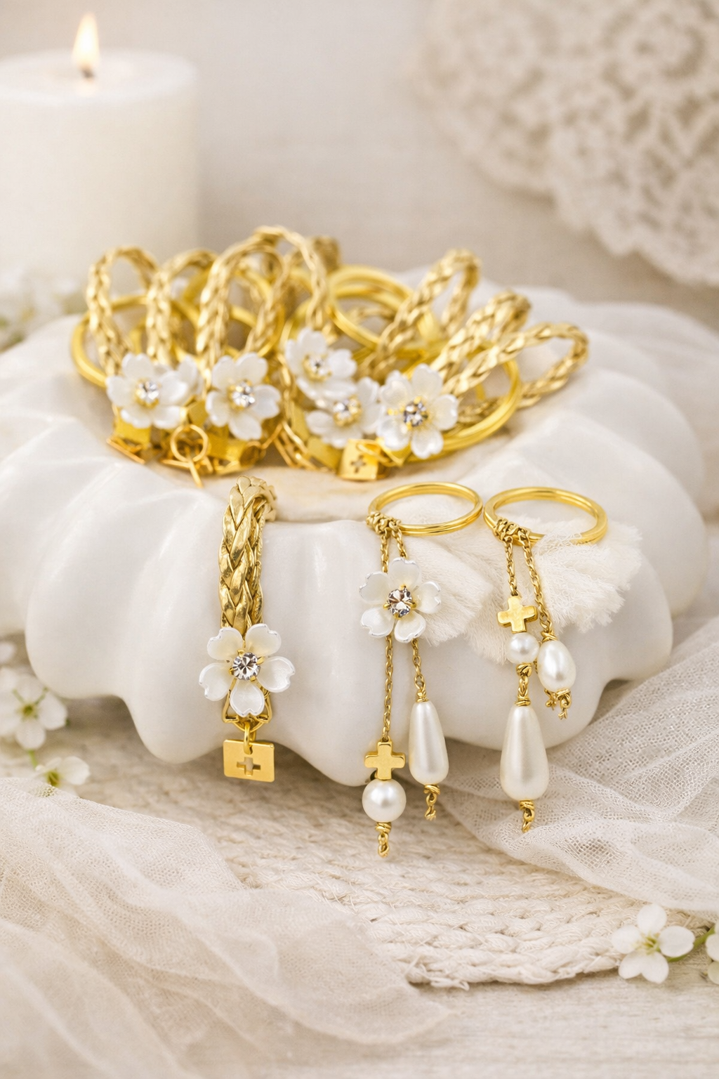 Σετ βάπτισης παγώνι