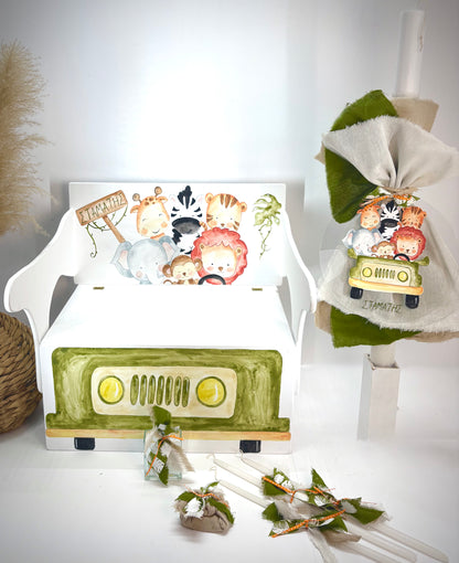 Σετ βάπτισης jungle jeep