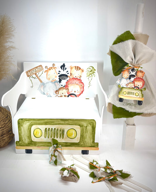 Σετ βάπτισης jungle jeep