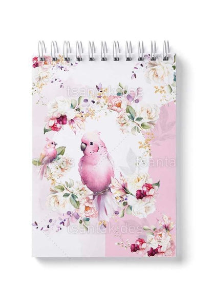 Pink floral parrot TS761