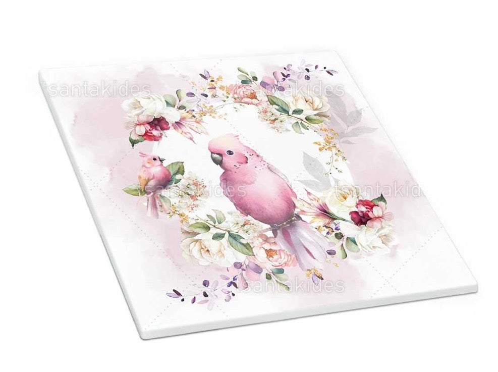 Pink floral parrot TS761
