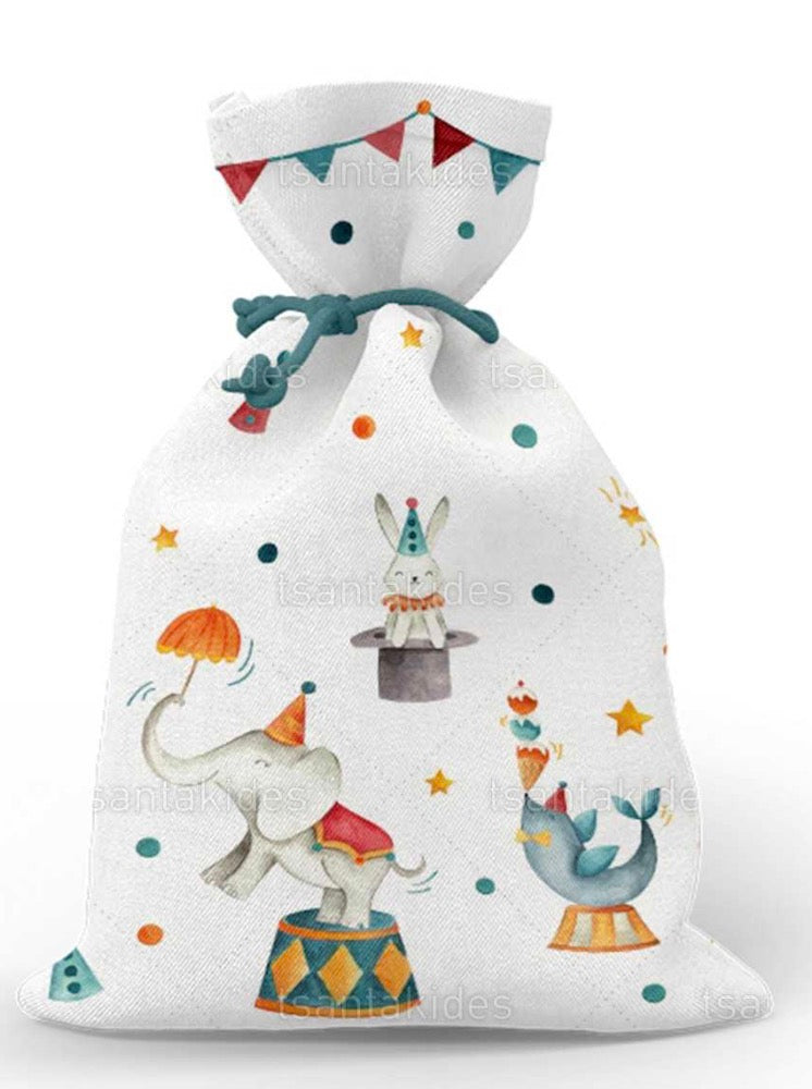 Προσκλητήριο βάπτισης αγόρι τσίρκο TS414