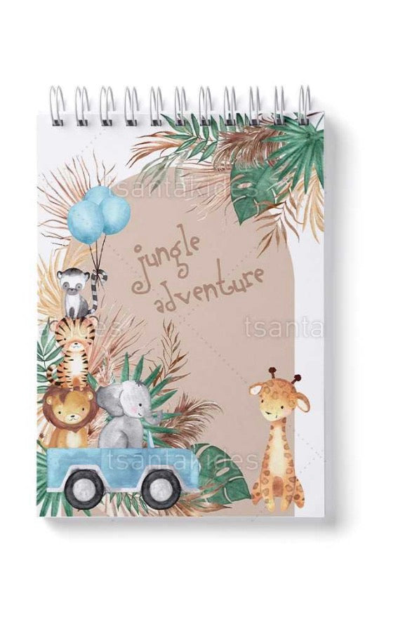 Προσκλητήριο βάπτισης Boho safari jungle TS750