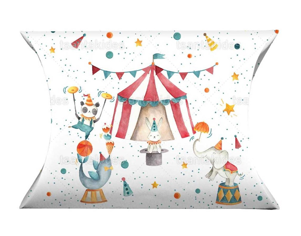 Προσκλητήριο βάπτισης αγόρι τσίρκο TS414