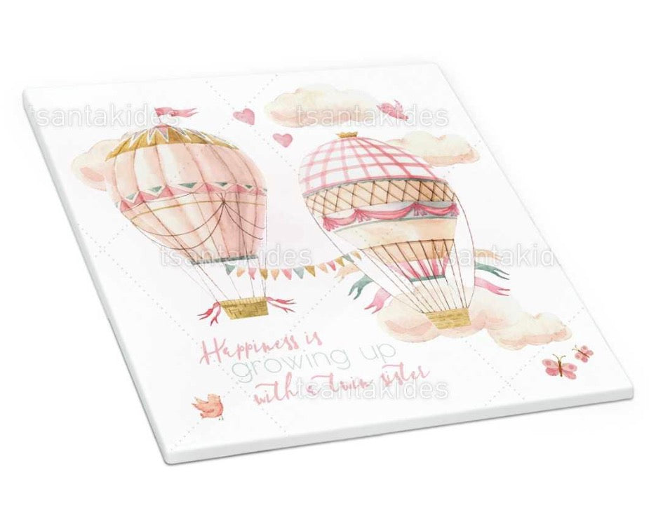 Προσκλητήριο βάπτισης δίδυμα TS597