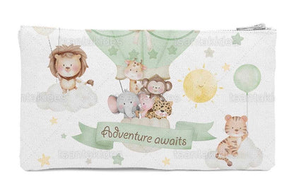 Προσκλητήριο βάπτισης jungle animals on a hot air balloon TS752