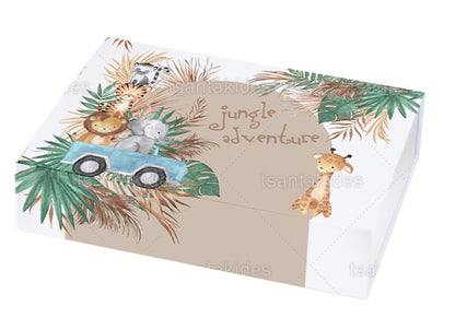 Προσκλητήριο βάπτισης Boho safari jungle TS750