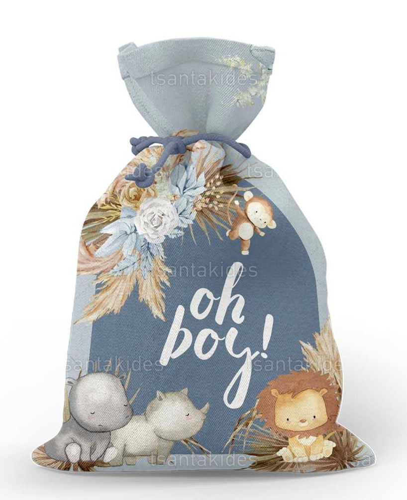 Προσκλητήριο βάπτισης αγόρι ζούγκλα TS553