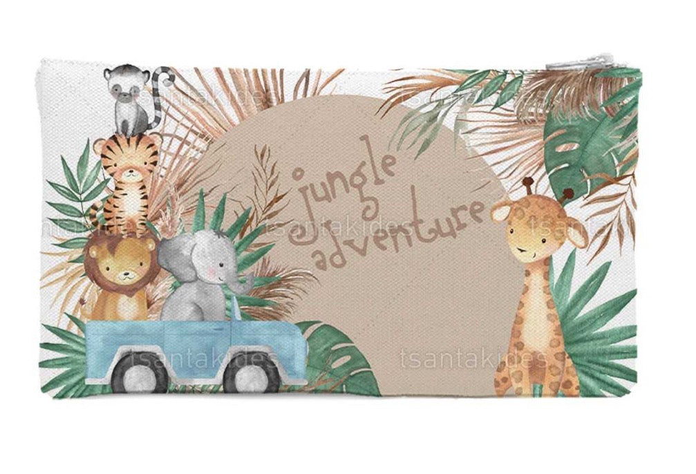 Προσκλητήριο βάπτισης Boho safari jungle TS750