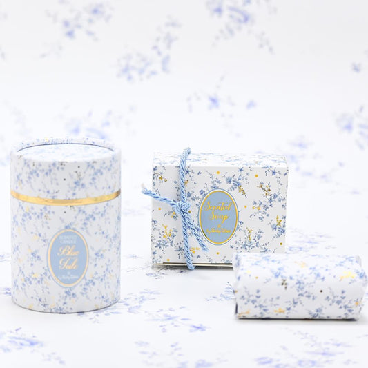 Μπομπονιέρες Blue toile soap tales