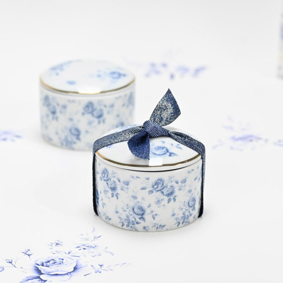 Μπομπονιέρες Blue flowers soap tales