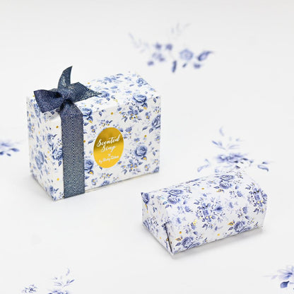 Μπομπονιέρες Blue flowers soap tales