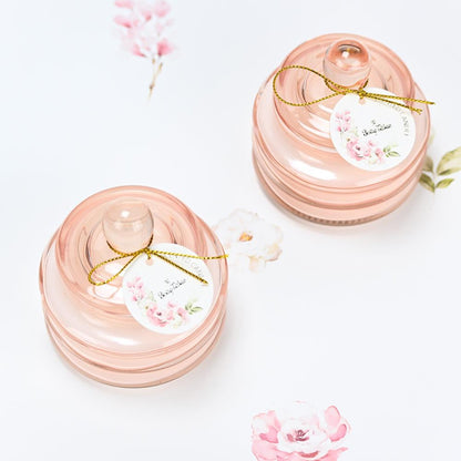 Μπομπονιέρες κερί flor