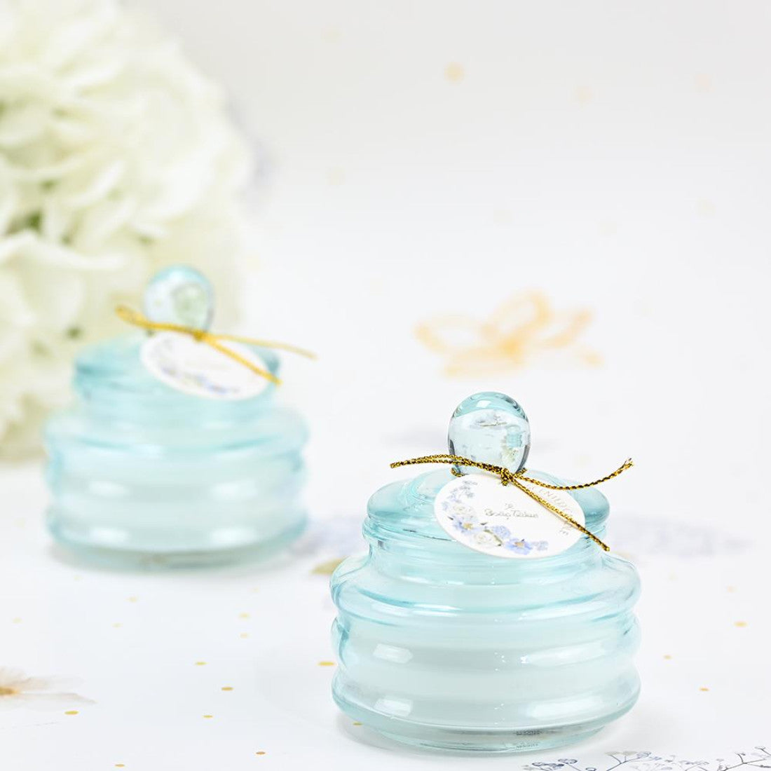 Μπομπονιέρες κερί flor