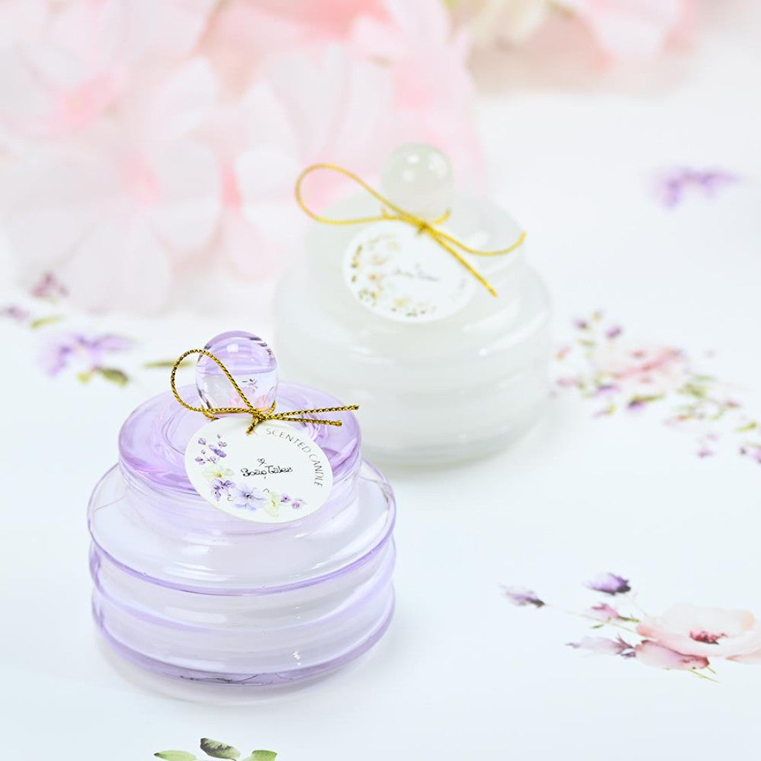 Μπομπονιέρες κερί flor