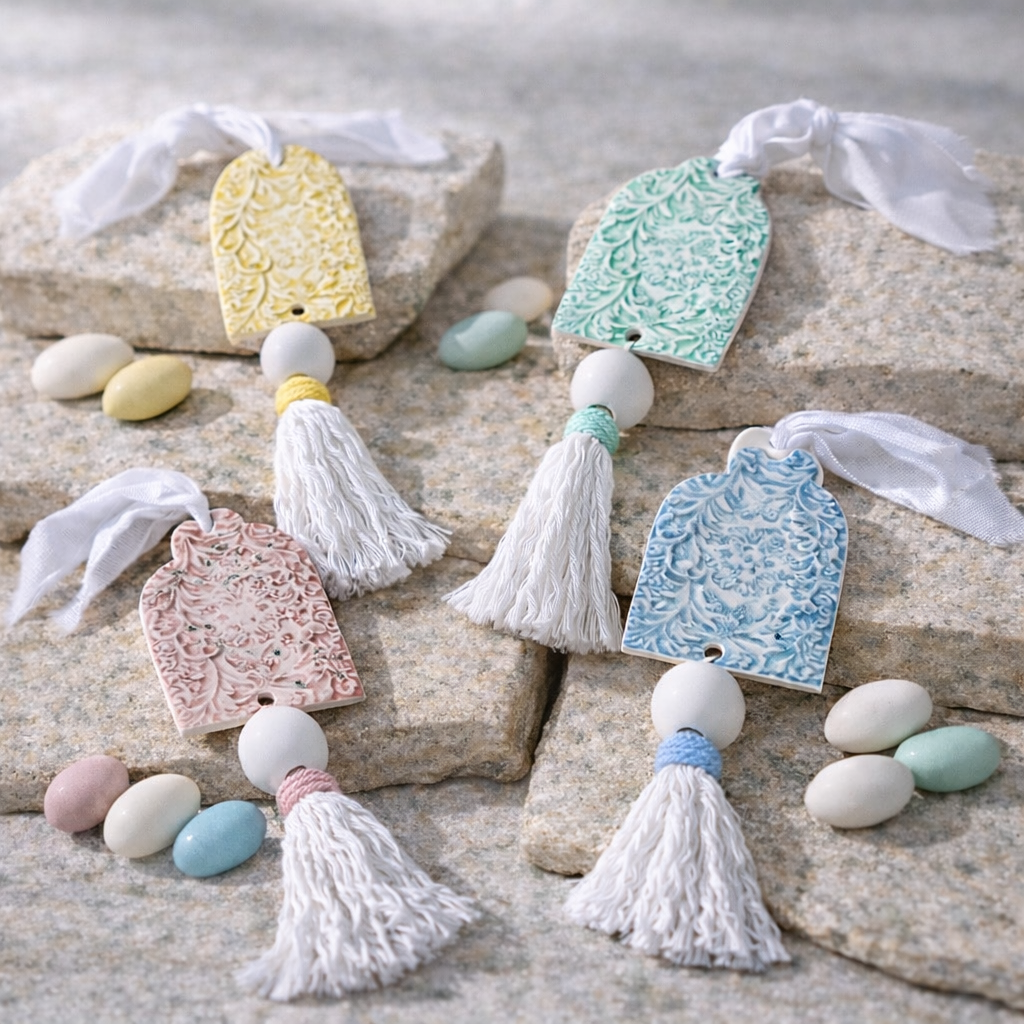 Μπομπονιέρα πήλινο διακοσμητικό