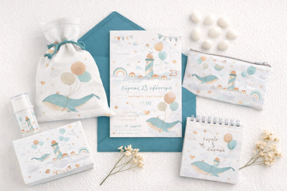 Προσκλητήριο βάπτισης αγόρι TS554