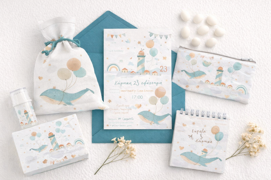 Προσκλητήριο βάπτισης αγόρι TS554