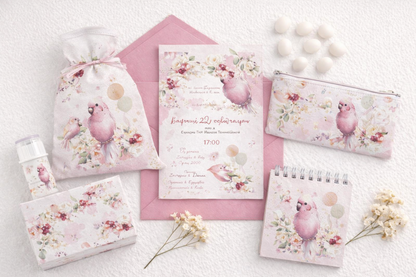 Pink floral parrot TS761