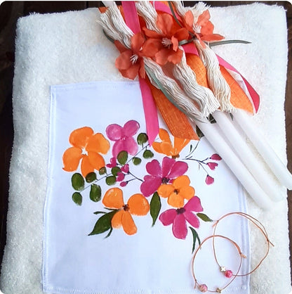 Πακέτο βάπτισης boho flower's